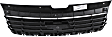 Front, Upper Bumper Grille, Black Shell and Insert
