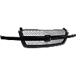 Extended Cab Pickup, Grille, SS Model, Paintable Shell with Gray Insert, with Center Bar and Emblem Provision