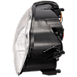 Passenger Side Headlight, with Bulb, Halogen, Clear Lens
