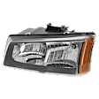 Driver Side Halogen Headlight, With bulb(s), OE Replacement, Clear Lens, with Smooth Reflector