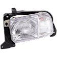 Driver Side Halogen Headlight, With bulb(s), OE Replacement