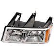 Driver Side Headlight, with Bulb, Halogen, Clear Lens, Chrome Interior, with Xtreme Edition Package