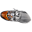 Passenger Side Headlight, with Bulb, Halogen, Clear Lens