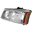 Driver Side Halogen Headlight, With bulb(s), OE Replacement, Clear lens, with Fluted Reflector