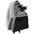 Driver Side Halogen Headlight, With bulb(s), OE Replacement, Clear lens, with Fluted Reflector, CAPA Certified