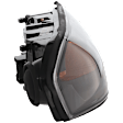 Passenger Side Headlight, with Bulb, Halogen, Clear Lens, CAPA Certified