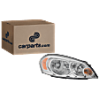Passenger Side Headlight, with Bulb, Halogen, Clear Lens