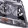 Passenger Side Headlight, with Bulb, Halogen, Clear Lens