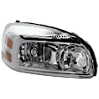 Passenger Side Headlight, with Bulb, Halogen, Clear Lens, CAPA Certified
