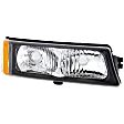 Front, Passenger Side Turn Signal Light, Without bulb(s)