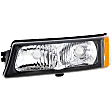 Front, Driver Side Turn Signal Light, Without bulb(s)