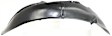 Front, Passenger Side, Rear Section Fender Liner, Sedan