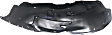  Front, Passenger Side Fender Liner, With Body Cladding