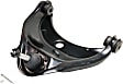 Front, Driver Side, Upper Control Arm, Assembly, Stamped Arm; With Ball Joint and Bushing, RWD