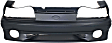 1987-1993 Ford Mustang - Front Primed Bumper Cover, GT Model, 8 Cyl., 5.0L Engine, With Emblem Provision