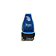 H2VR9N Seat Cover, Navy, Made of Suede, MLB Team Design, Tampa Bay Rays Logo, Universal Seat Type Holda Series