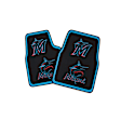 H9YXGW Flat Floor Mat, Black, Blue, Red and Gray Made of 50 Percent Polyester 30 Percent Nylon 20 Percent Vinyl