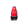 HXFRZC Seat Cover, Maroon, Made of Suede, MLB Team Design, Philadelphia Phillies Logo, Universal Seat Type Holda Series
