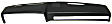 242 Dash Cover, Black, Molded; Overlay Over Factory Dash, Dash Cap Series