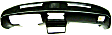 255 Dash Cover, Black, Molded; Overlay Over Factory Dash, Dash Cap Series