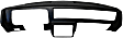250 Dash Cover, Black, Molded; Overlay Over Factory Dash, Dash Cap Series