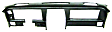 1978 Chevrolet Corvette - Dash Cover, Black, Molded; Overlay Over Factory Dash, Full Face, With Speaker Inserts For Grill Plates, Dash Cap Series