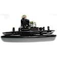 Front, Driver Side Smooth Black Exterior Door Handle, Without Key Hole