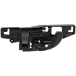 Front, Driver Side Black Interior Door Handle