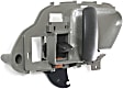 Front or Rear, Passenger Side Interior Door Handle, Gray, With Door Lock Button