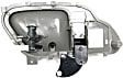 Front or Rear, Passenger Side Interior Door Handle, Gray, With Door Lock Button