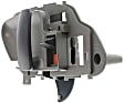 Front or Rear, Driver Side Interior Door Handle, Gray, With Door Lock Button