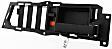 Front or Rear, Passenger Side Interior Door Handle, Black, With Door Lock Button