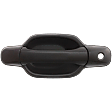Front, Driver Side Textured Black Exterior Door Handle, With Key Hole