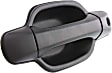 Front, Driver Side Textured Black Exterior Door Handle, With Key Hole