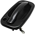 Front, Driver Side Smooth Black Exterior Door Handle, With Key Hole