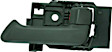 Front or Rear, Passenger Side Interior Door Handle, Textured Black, With Door Lock Button