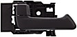 Front or Rear, Driver Side Interior Door Handle, Textured Black, With Door Lock Button