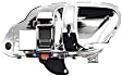 Front or Rear, Passenger Side Interior Door Handle, Chrome, With Door Lock Button