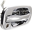 Front, Passenger Side Chrome Exterior Door Handle, With Key Hole
