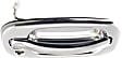 Front, Passenger Side Chrome Exterior Door Handle, With Key Hole