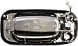 Front, Passenger Side Chrome Exterior Door Handle, With Key Hole