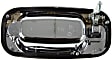 Front, Passenger Side Chrome Exterior Door Handle, Without Key Hole