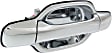 Front, Passenger Side Chrome Exterior Door Handle, Without Key Hole