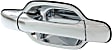 Front, Passenger Side Chrome Exterior Door Handle, Without Key Hole