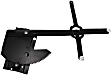 Front, Passenger Side Manual Window Regulator, Hand-Crank Type