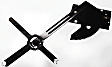 Front, Driver Side Manual Window Regulator, Hand-Crank Type