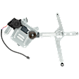 Front, Passenger Side Power Window Regulator, With Motor