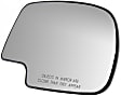Passenger Side Mirror Glass, Non-Heated, Non-Towing, No Blind Spot Feature, Convex, With Backing Plate