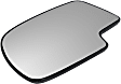 Driver Side Mirror Glass, Non-Heated, Non-Towing, No Blind Spot and Auto Dimming Feature, Flat, With Backing Plate