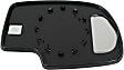 Driver Side Mirror Glass, Non-Heated, Non-Towing, No Blind Spot and Auto Dimming Feature, Flat, With Backing Plate